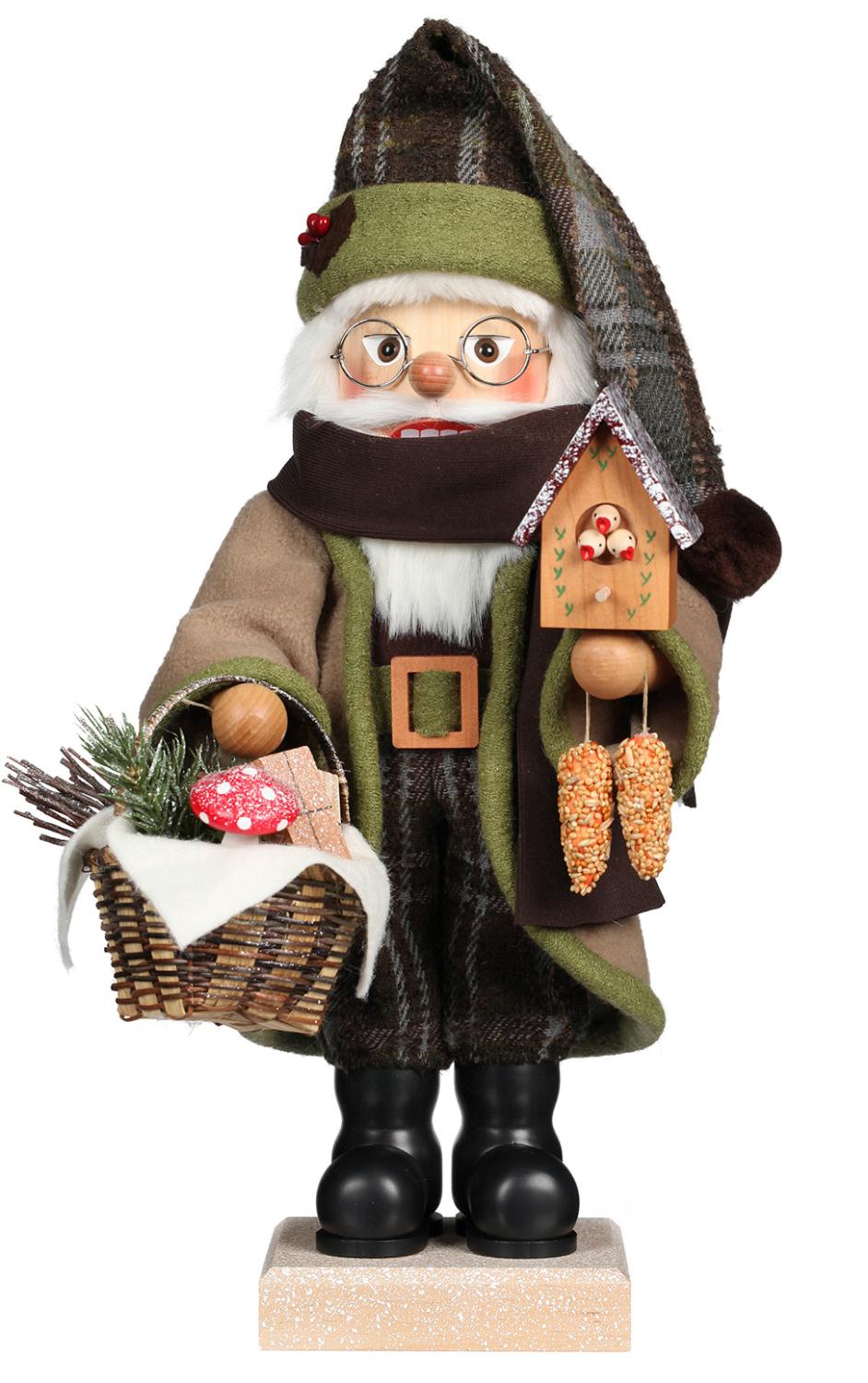 Christian Ulbricht Premium Nutcracker - Forest Santa With Bird House                                                                                                                                    