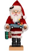 Christian Ulbricht Premium Nutcracker - Santa With Blue Truck and Gifts                                                                                                                                 