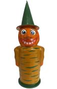 Schaller Paper Mache Figurine - Cardboard Pumpkin Man                                                                                                                                                   