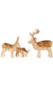 Dregeno Figures - Deer Family - Set of 3                                                                                                                                                                