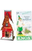 Knox Metal Incense House with Incense  - Red only                                                                                                                                                       