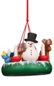 Christian Ulbricht Ornament -  Wreath With Snowman                                                                                                                                                      