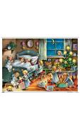 Korsch Advent - Children in Bed with Angels                                                                                                                                                             