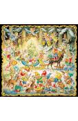 Korsch Advent Calendar -  Vintage 1954-1958 Design 11.75\ Square Angels & Elves                                                                                                                         
