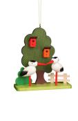 Christian Ulbricht Ornament - Stork Couple at Tree                                                                                                                                                      