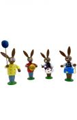 Richard Glaesser Easter Figures - Bunny Children Playing Set of 4                                                                                                                                       