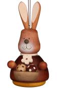 Christian Ulbricht Ornament - Bunny with Basket - Natural                                                                                                                                               