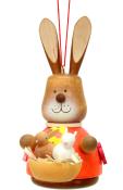 Christian Ulbricht Ornament - Bunny with Baby Painted                                                                                                                                                   