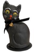 Schaller Paper Mache Candy Container - Cat With Bell in Matte Finish                                                                                                                                    
