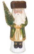 Schaller Paper Mache Candy Container - Russian Santa With Green Coat                                                                                                                                    