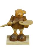 Christian Ulbricht Figure, Bunny painter with paint pallette in natural wood finish                                                                                                                     