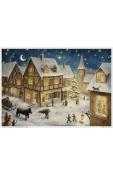 Sellmer Advent Calendar - Snowy Village Scene                                                                                                                                                           