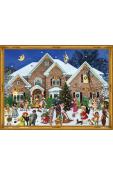 Sellmer Advent - Christmas Scene Outside Family Home                                                                                                                                                    