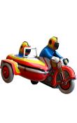 Collectible Tin Toy - Motorcyle with Sidecar                                                                                                                                                            