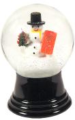 Perzy Snowglobe - Medium Snowman with gift                                                                                                                                                              