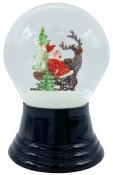 Perzy Snowglobe - Medium Santa and Christmas Sleigh                                                                                                                                                     