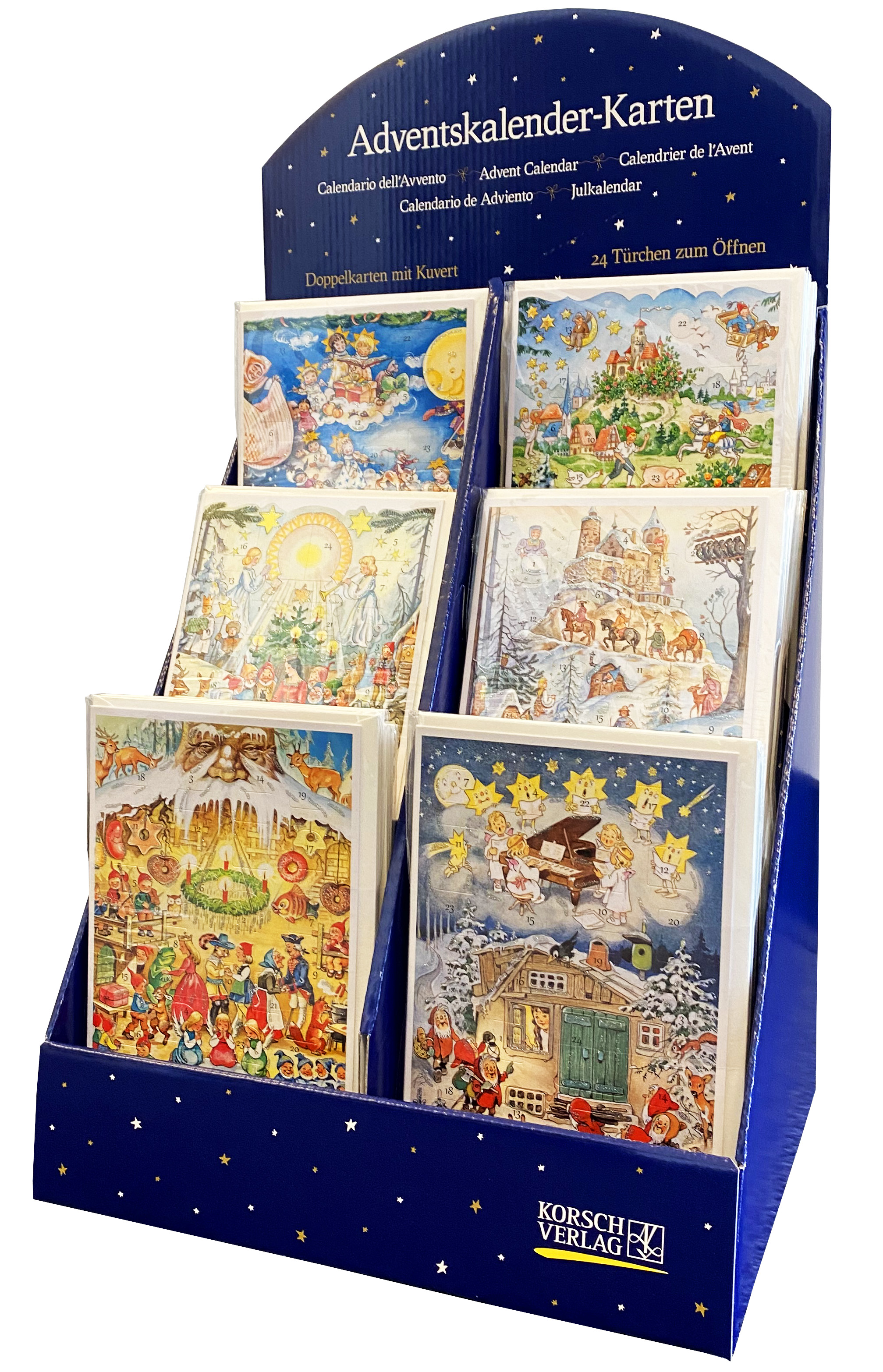 22626 Korsch Advent Cards Fairy Tales Box Of 60 19 H X 10 75 W 22626-korsch-advent-cards-fairy-tales-box-of-60-19-h-x-10-75-w
